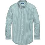 Chemises cintrées de créateur Ralph Lauren Polo Ralph Lauren vertes à rayures en popeline Taille XL look casual 