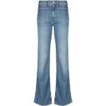 Jeans droits de créateur Ralph Lauren Polo Ralph Lauren bleues claires en coton mélangé délavés W24 L29 classiques pour femme en promo 