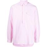 Chemises de créateur Ralph Lauren Polo Ralph Lauren roses à rayures rayées à manches longues pour homme 