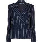 Vestes en lin de créateur Ralph Lauren Polo Ralph Lauren bleus à rayures pour femme en promo 