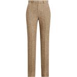 Pantalons en lin de créateur Ralph Lauren Polo Ralph Lauren marron prince de galles en tweed Taille XS pour femme 