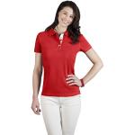 Polos Promodoro rouges en coton à motif Autriche à manches courtes Taille XS look fashion pour femme 