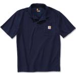 Polos Carhartt Workwear bleus à manches courtes Taille L look utility 