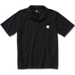 Polos Carhartt Workwear noirs à manches courtes Taille L look utility 