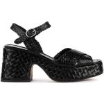 Sandales Pons quintana noires en cuir Pointure 37 look fashion pour femme 
