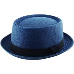 Chapeaux Fedora bleu marine en jute Breaking Bad Heisenberg 60 cm Taille XXL look fashion pour homme 