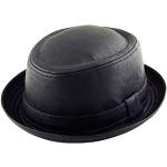 Chapeaux Fedora noirs en cuir synthétique Breaking Bad Heisenberg Taille XL look fashion pour homme 