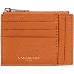 Porte-cartes bancaires Lancaster dorés look fashion pour homme 