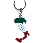 Porte-clés à anneau à chaîne avec symbole emblématique de l’Italie, fabriqué en Italie, parfait comme souvenir ou objet de collection, unisexe, Italie tricolore, Taille Unique