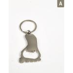Porte-clés de mariage gris acier en acier à motif requins en lot de 1 look fashion 