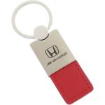 Porte-clés rouges en cuir en cuir Honda 