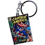 Porte-clés multicolores en métal comics Captain America look fashion 