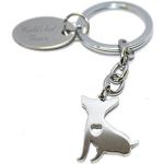 Porte-clés personnalisable avec inscription « World's Best Fiance » en forme de chihuahua avec pochette cadeau - AA39, Argenté., Taille unique