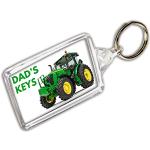 Porte-clés pour la fête des pères à motif tracteurs look fashion 