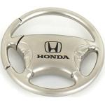 Porte-clés gris en métal finition satinée Honda 