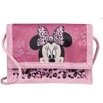 Porte-monnaies Undercover roses en polyester à motif bus Mickey Mouse Club Minnie Mouse classiques pour fille 