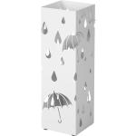 Porte-parapluies Helloshop26 blancs en métal 