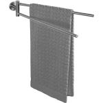 Porte-serviettes Wenko gris acier en inox 