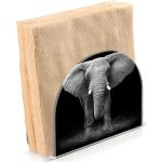 Tables à rayures à motif éléphants 