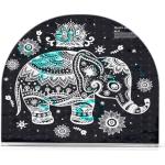 Tables à rayures à motif éléphants style ethnique 