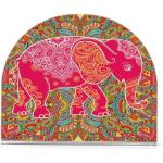 Tables à rayures à motif éléphants style ethnique 