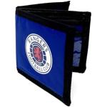 Portefeuille officiel Rangers FC pour homme, carte en toile et carte d'identité, bleu/blanc, 11cm x 10cm closed, Décontracté