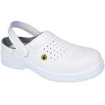 Chaussures de travail  Portwest blanches norme SB en microfibre résistantes à l'eau Pointure 41 look fashion pour homme 