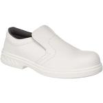Chaussures casual Portwest blanches norme S2 en microfibre avec embout acier Pointure 36 look casual pour homme en promo 