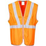 Gilets de sécurité orange en polyester Taille S 
