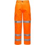 Pantalons de travail orange résistant aux tâches Taille L pour femme 