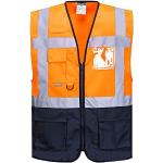 Gilets de sécurité Portwest orange Taille L look fashion pour homme 