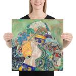 Poster Gustav Klimt Cradle - Art Mural D'inspiration Esthétique, Impression D'art Vintage, Cadeau Pour Amateur D'art