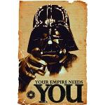 Poster Star Wars : Dark Vador "Your Empire Needs You" (61cm x 91,5cm) + un poster surprise en cadeau