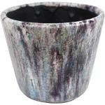Pots de fleur violets en céramique de 14 cm diamètre 14 cm 