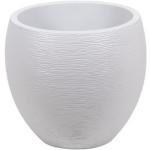 Pot ovale polypropylène Eda Egg graphit blanc cérusé 50 x 50 x h.45 cm