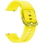 Bracelets de montre jaunes look sportif en silicone 