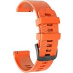 Bracelets de montre orange look sportif en silicone pour femme 