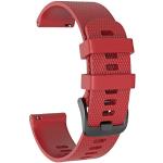 Bracelets de montre rouges look sportif en silicone pour femme 