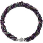 Ras-de-cou Coolsteelandbeyond violets en cristal à strass look fashion pour femme 