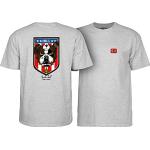 Powell Peralta Frankie Hill Bulldog T-Shirts, Gris sport, M