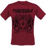 Powerwolf Logo (Red) Homme T-Shirt Manches Courtes Rouge M 100% Coton Regular/Coupe Standard
