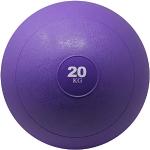 POWRX Slam Ball Medicine Ball 3-20 kg - Idéal pour Les Exercices »Fitness Fonctionnel«, Renforcement Musculaire et tonification - Teneur en Sable et Effet Anti-Rebond (20 kg/Violet)