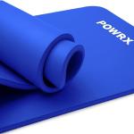 Tapis de fitness Powrx bleus 