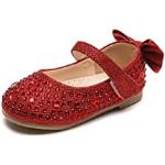 Chaussures casual Ppxid rouges à sequins Pointure 20 look casual pour fille 