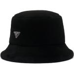 Chapeaux bob de créateur Prada noirs à motif moutons pour homme 