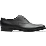 Chaussures oxford de créateur Prada noires en caoutchouc à bouts ronds à lacets look casual pour homme 