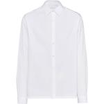 Chemises de créateur Prada blanches avec broderie classiques pour homme 
