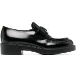 Chaussures casual de créateur Prada noires à bouts ronds Pointure 40,5 look casual pour femme 