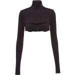 T-shirts de créateur Prada noirs en jersey à manches longues Taille XS pour femme 