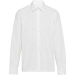 Chemises de créateur Prada blanches à manches longues à manches longues classiques pour homme 